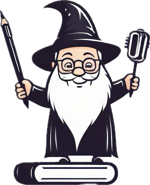 SnipWiz wizard mascot